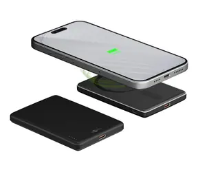 Goobay 70182 černá / Powerbanka / 5000 mAh / MagSafe / 15W bezdrátově / 20W USB-C
