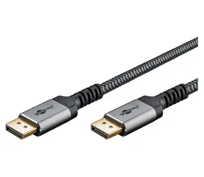 Goobay DisplayPort 3m šedá / Kabel / DisplayPort - DisplayPort / 2.0/2.1 / 54 Gbit/s