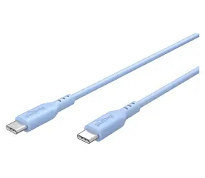 Goobay modrá / Kabel USB-C / silikonový / 1,5 m