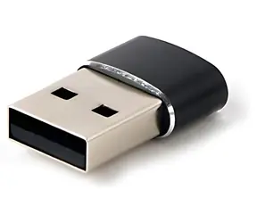 Gembird černá / Adaptér / USB-A (M) - USB-C (F)