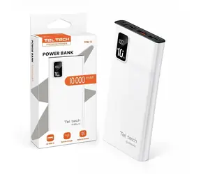 Teltech bílá / Power banka / 10000 mAh / 22,5 W / 5 A