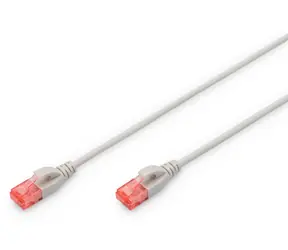 Digitus CAT 6 U-UTP Slim šedý / Síťový kabel / UTP / AWG 28/7 / 2 m