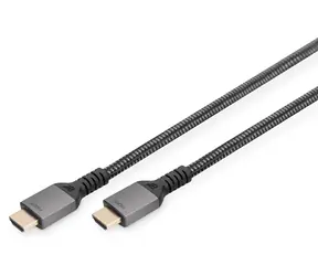 Digitus HDMI 2.1 / Kabel / 3 m / pozlacené konektory / hliníkové pouzdro / podpora 8K/60Hz