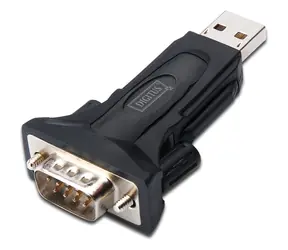 Digitus DA-70157 černý / Adaptér USB - sériový port / USB 2.0 / FTDI FT232RL / DSUB 9M