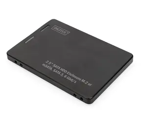 Digitus 2,5" černá / Externí box / HDD/SSD / SATA / M.2 / mSATA