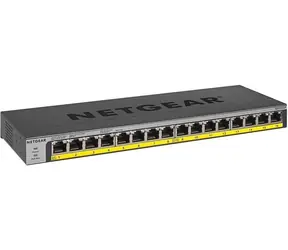 NETGEAR GS116LP černá / Switch / 16x Gigabit PoE+ / 90W / Unmanaged
