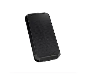PLATINET Powerbank Solar / Powerbanka / 10 000 mAh / Solární panel / Bezdrátové nabíjení 15 W / 2x USB-A + 1x USB-C