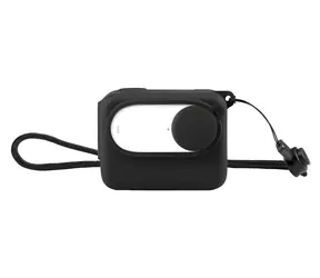 Puluz PU866B černá / Silikonové pouzdro / pro Insta360 GO 3 / s krytkou objektivu