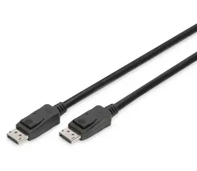 Digitus DisplayPort kabel DP/M-DP/M černá / Video kabel / 2 m / se zámkem / UHD 8K / DP 1.3/1.4
