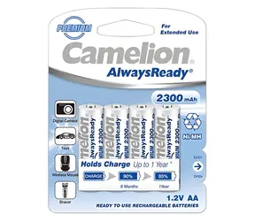 Camelion AlwaysReady / Nabíjecí baterie / AA / Ni-MH / 2300 mAh / 4 ks