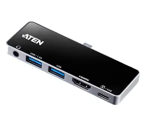 ATEN UH3238 / USB-C dokovací stanice / HDMI 4K 60 Hz / 2x USB-A 3.2 Gen2 / Hliníkové tělo