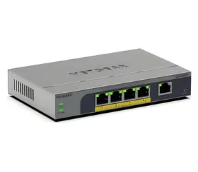 Netgear 5-portový Gigabit PoE+ Plus switch / Switch / 5x GbE / PoE+ / šedá
