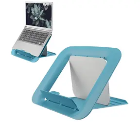 Leitz Stojan na notebook ERGO Cosy klidná modrá / Stojan na notebook / výškově nastavitelný / úhel náklonu 0-135°