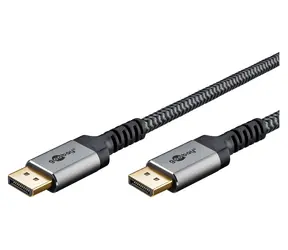 Goobay DisplayPort 2.0/2.1 šedá / Kabel / DisplayPort - DisplayPort / 2 m / 54 Gbit/s