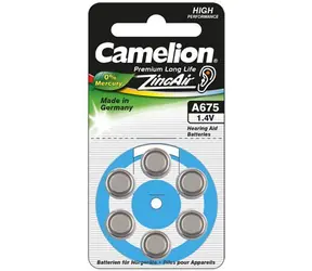 Camelion Zinc Air A675/ZL675 / Baterie do naslouchadel / 1,4 V / 6 ks / bez rtuti