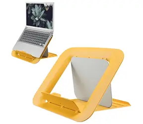 Leitz Stojan na notebook ERGO Cosy teplá žlutá / Stojan na notebook / výškově nastavitelný / pro notebooky 13-17"