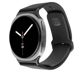 FIXED Silicone Sporty Strap pro Samsung Galaxy Watch 8 černý / Řemínek / silikon / rychloupínací systém / 2 velikosti