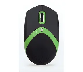 Exactgame AM-M101G černo-zelená / Ergonomická myš / Optická / 1600 DPI / Drátová USB