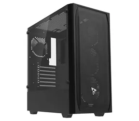 SAVIO Noctis Flow černá / ATX, Micro ATX, Mini ITX / Bez zdroje / Tvrzené sklo