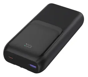 Gembird PB20-PD20-LCD-01 černá / Powerbanka / 20000 mAh / 20 W / integrované kabely