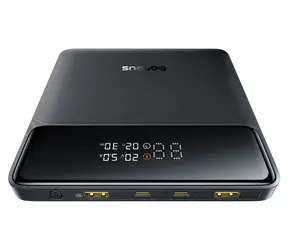 Baseus Blade H1 Lite černá / Powerbanka / 20000 mAh / 2x USB-C / 2x USB-A / 100W / displej