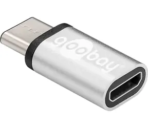 Goobay 56636 stříbrná / Adaptér / USB-C na USB Micro-B