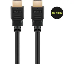 Goobay 60627 černá / HDMI kabel / High Speed / Ethernet / 4K 60Hz / 15 m