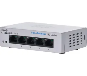 Cisco CBS110-5T-D-EU / Switch / 5 portů / 10/100/1000 Mbps / Unmanaged / Desktop