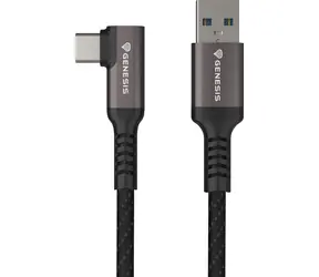 Genesis NVC-2221 černá / Kabel USB-A - USB-C / 5 Gbps / rychlonabíjení / 5 m
