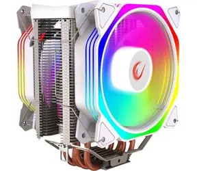Rampage Octagon C60 bílá / Chladič CPU / 2x 120mm / TDP 180W / 29 dB / 1800 ot./min / Intel + AMD
