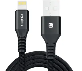 Quick černá / Kabel USB-A (M) - Lightning (M) / 1,5 m