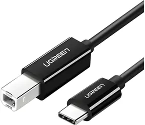 Ugreen 80811 černá / Kabel USB-C - USB-B / 1 m