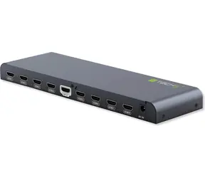 Techly Splitter HDMI černá / HDMI splitter / 1x8 / 4K UHD / hliníkové tělo