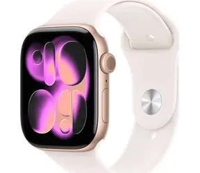 Apple Watch Series 11 46 mm Rose Gold / Chytré hodinky / GPS / Sportovní řemínek Light Blush