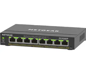 Netgear GS308EP / Switch / 8x Gigabit LAN / PoE+ / 100W / Managed