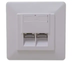 XtendLan Zásuvka 2xRJ-45 / Zásuvka / Cat6 / stíněná / pod omítku / šikmý vývod