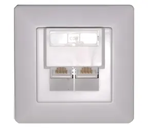 XtendLan Zásuvka / 2x RJ-45 / Cat5e / UTP / pod omítku / šikmý vývod