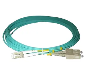 XtendLan LC-SC / Optický patch kabel / Duplex / 50/125 OM3 / 15 m / LS0H