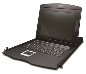 Planet KVM-210-08M / KVM konzole / 8 portů / LCD 17" / PS2/USB / 1U/19" rack / touchpad