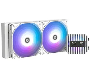 Zalman Alpha2 A24 bílá / Vodní chladič CPU / AIO / 2x 120 mm / PWM / ARGB