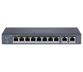 Hikvision DS-3E0310P-E/M / Switch / 8x 100 Mbps RJ-45 PoE / 2x GbE RJ-45 / 60W PoE budget / Extend