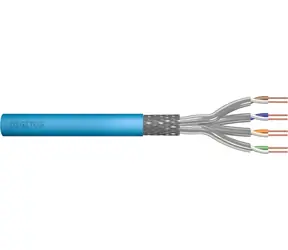 Digitus CAT 6A S/FTP modrá / Instalační kabel / drát AWG 23/1 / LSOH / 100 m