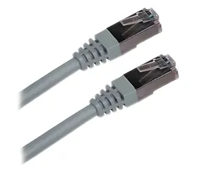XtendLan Cat6A S/FTP šedá / Patch kabel / 1 m / LSFRZH