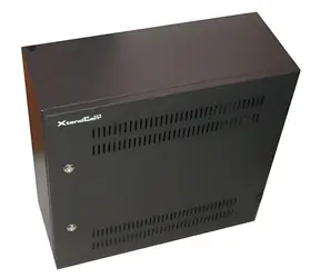 XtendLan 540x200x550 černá / Rozvaděč / 19" / 2U+4U / nástěnný / 2 zámky