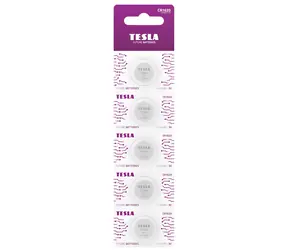 TESLA CR1620 / Lithiová knoflíková baterie / 5 ks / blistr