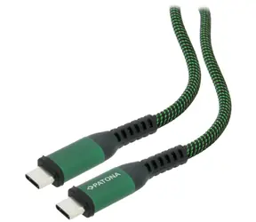 Patona kabel USB-C / Nabíjecí kabel / USB-C (M) - USB-C (M) / PD 100W / opletený / 1 m