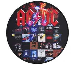 Superdrive AC/DC / Herní podložka pod myš / průměr 30 cm