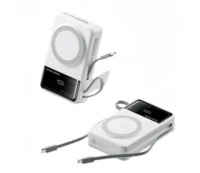 Mobile Origin PB15 bílá / Powerbanka / 20 000 mAh / 35 W PD / MagSafe / LCD displej