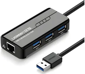 Ugreen 20265 / USB Hub / RJ-45 / 3x USB-A 3.0 / Gigabit Ethernet