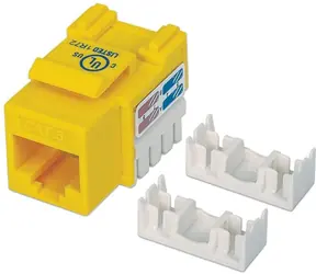 Intellinet 210584 žlutá / Keystone modul / RJ-45 / UTP Cat6 / Plast